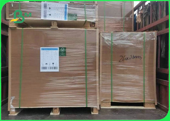 300GSM 350GSM গ্রীস প্রতিরোধের মধ্যাহ্নভোজ খাবার বাক্সের উপাদান ক্রাফ্ট পেপারবোর্ড