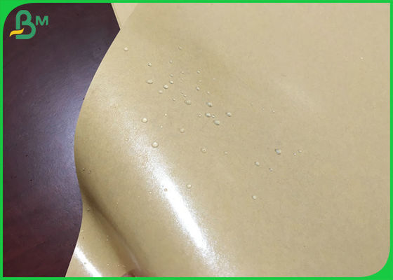 787mm 250g ব্রাউন ক্রাফট পেপার 15g পিই লেপযুক্ত পিৎজা বাক্সের জন্য তেলরোধী