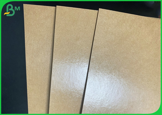 PE প্রলিপ্ত উচ্চ কঠোরতা বাদামী Kradt পেপার 300gsm ফুড টেকওয়ে বক্সের জন্য
