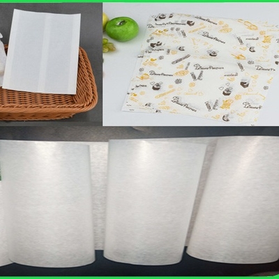 35gsm উচ্চ তাপমাত্রা এবং দ্রুত খাদ্যের জন্য তাপ প্রতিরোধক এফডিএ এমজি হোয়াইট ক্রাফ্ট পেপার