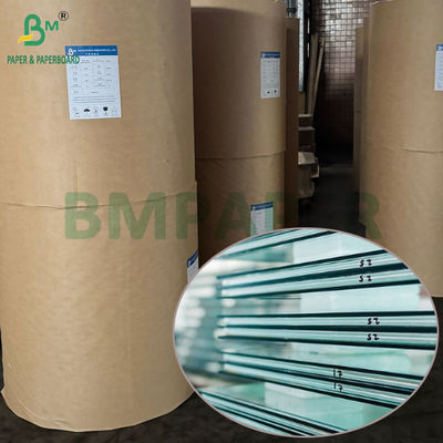 36GSM চমৎকার ছত্রাক প্রতিরোধী কাঁচ interleaving জন্য বাদামী Kraft কাগজ