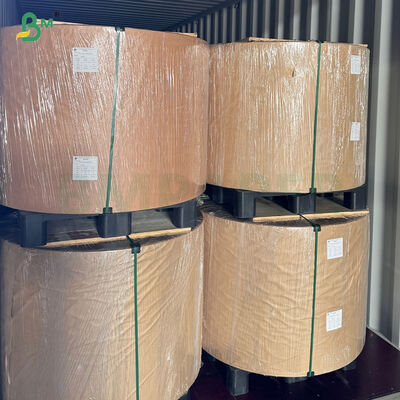 এক দিক চকচকে ৭০ জিএসএম সাদা ভেজা - শক্ত কাগজ রোল বিয়ার লেবেলের জন্য