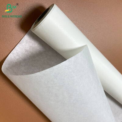 প্রাকৃতিক হোয়াইট 40gsm ডাবল সাইড সিলিকন লেপা পারগমেন্ট পেপার রোল 15 ইন এক্স 30 ফুট