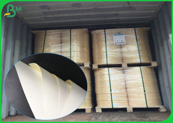 জলরোধী 100gsm 120gsm 140gsm 160gsm খাদ্য প্যাকেজ জন্য চকচকে PE লেপা কাগজ