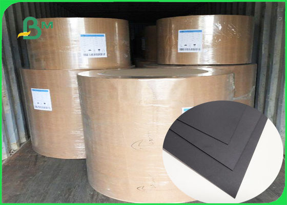 নোটবুক কভারের জন্য FSC SGS FDA সার্টিফাইড 350gsm 400gsm কালো পিচবোর্ড