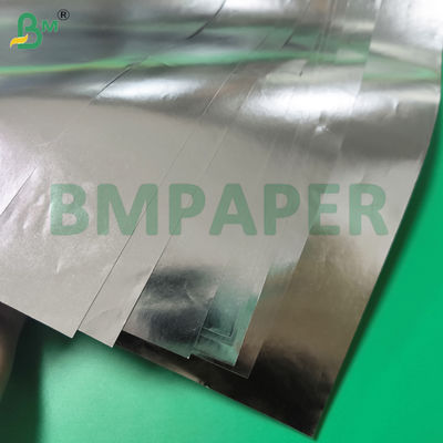 C1S বিয়ার লেবেল পেপার সাদা একদিকে, অন্যদিকে রুপালি 65-120gsm