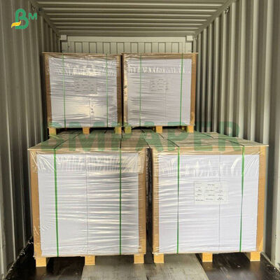 এক দিক চকচকে ৭০ জিএসএম সাদা ভেজা - শক্ত কাগজ রোল বিয়ার লেবেলের জন্য