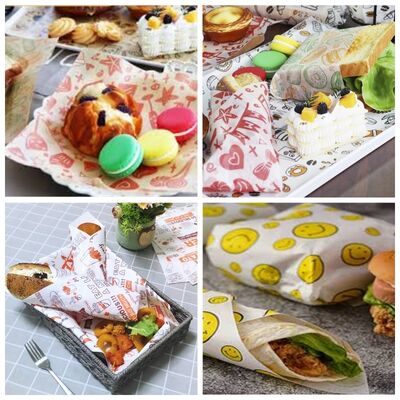 সাদা গ্রীজপ্রুফ ফুড গ্রেড পেপার জাম্বো রোল 40GSM 45GSM ফ্ল্যাক্সো প্রিন্টিং এর জন্য