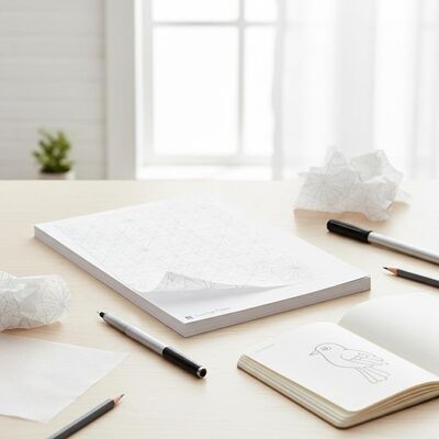 ট্র্যাকিং পেপার সাদা স্বচ্ছ প্যাটার্ন পেপার রেশিং জন্য ট্র্যাকিং পেপার অঙ্কন স্কেচিং