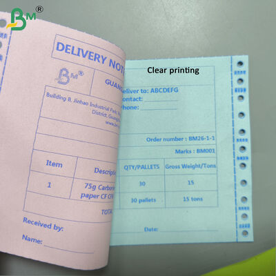 80gsm Digital Carbonless Paper Roll CB CFB CF Coated Multi Color
