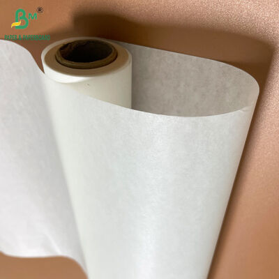 প্রাকৃতিক হোয়াইট 40gsm ডাবল সাইড সিলিকন লেপা পারগমেন্ট পেপার রোল 15 ইন এক্স 30 ফুট