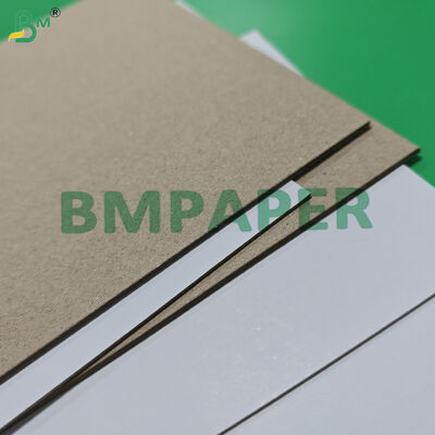 1ｍｍ 2mm প্রলিপ্ত সাদা রেখাযুক্ত চিপবোর্ড ধূসর পিঠের উচ্চ দৃঢ়তা 79 x 109cm