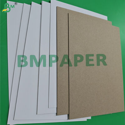 1ｍｍ 2mm প্রলিপ্ত সাদা রেখাযুক্ত চিপবোর্ড ধূসর পিঠের উচ্চ দৃঢ়তা 79 x 109cm