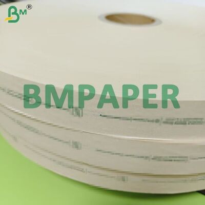 32g Brown Straw Wrapping Paper Roll, Supporting Printing PE Lamination 29mm 36mm