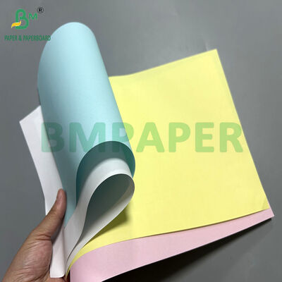 65gram NCR Paper 3 Layers Top White Middle Colored For Multi-copy Invoice 8.5 X 11inch