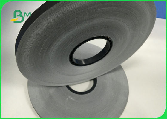 এফডিএ এফএসসি পান করার জন্য 60 গ্রাম এসএমএস খাদ্য গ্রেড প্রিন্টেবল ব্ল্যাক স্লিটেড পেপার রোল