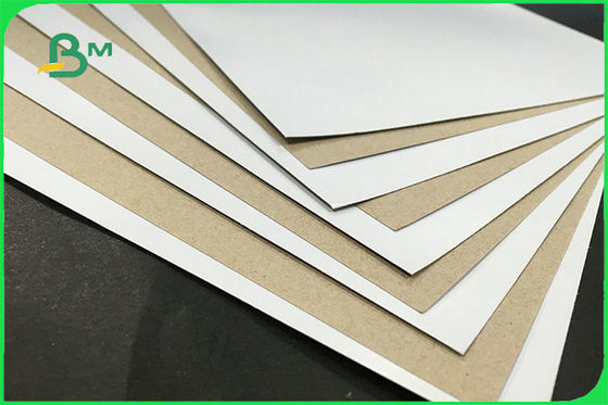 প্যাকিং বক্স এফএসসির জন্য পুনর্ব্যবহৃত ওয়ান সাইড লেপযুক্ত হোয়াইট গ্রে ব্যাক ডুপ্লেক্স বোর্ড