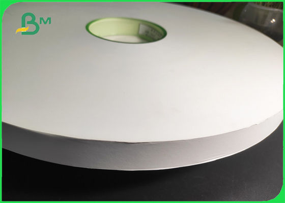 তাপ সিলযোগ্য খড় মোড়ানো কাগজ 28gsm সাদা রঙ 27 মিমি প্রস্থ