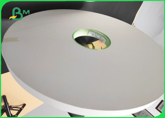 তাপ সিলযোগ্য খড় মোড়ানো কাগজ 28gsm সাদা রঙ 27 মিমি প্রস্থ