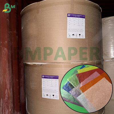 রঙিন স্বচ্ছ কাগজ মাস্টার রোল 20 - 40gsm ফুড গ্রেড প্যাকিং